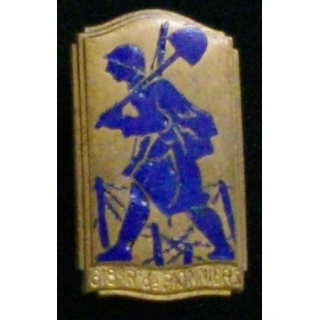 618° RP : 618° régiment de pionniers de fabrication Drago Béranger en émail