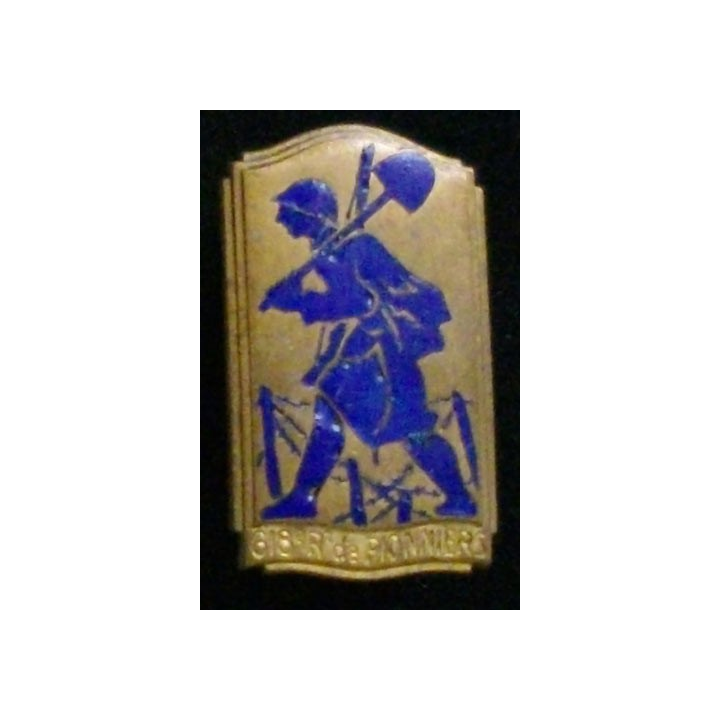 618° RP : 618° régiment de pionniers de fabrication Drago Béranger en émail