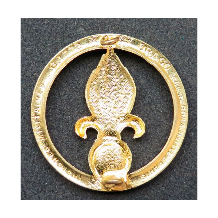 Insigne de béret de la légion Fabrication Drago Romainville G. 1772 sur son support vert