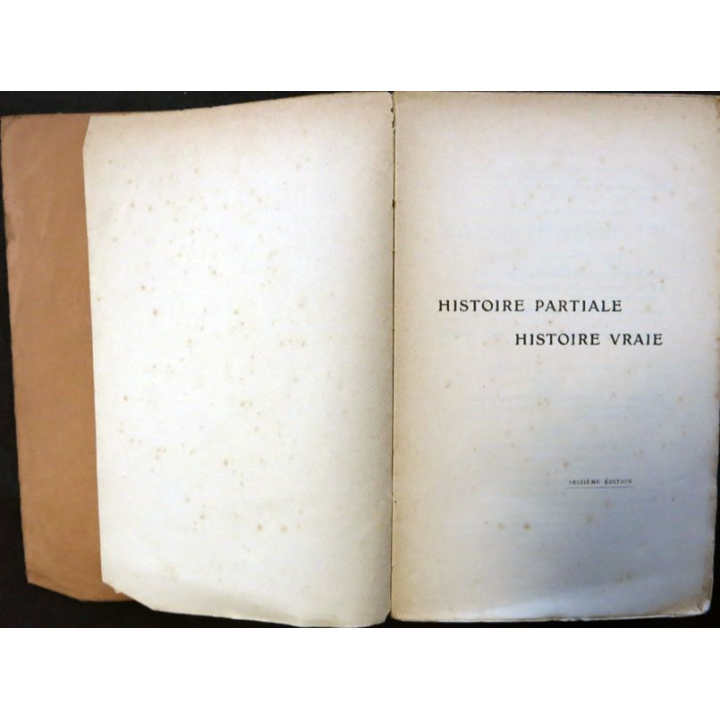 Histoire partiale Histoire vraie de Jean Guiraud aux éditions Gabriel Beauschene & Cie
