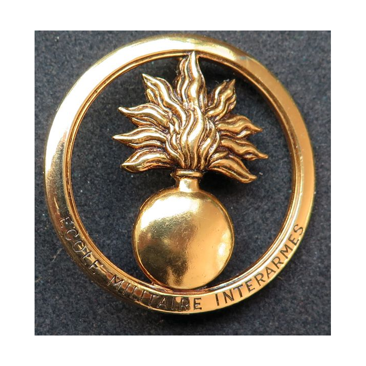 EMIA : insigne de béret de l'école militaire interarmes sans nom de fabricant