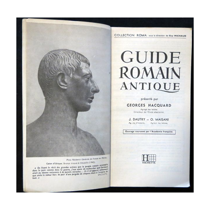 Guide romain antique de G. Hacquard aux éditions Hachette