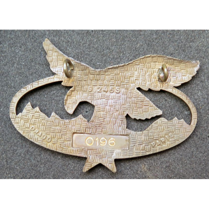 BQTM : Brevet de qualification des troupes de montagne de fabrication Drago Paris G. 2465 émail