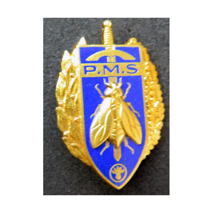 PMS : insigne du brevet de préparation militaire supérieure de fabrication Drago Paris G. 1061
