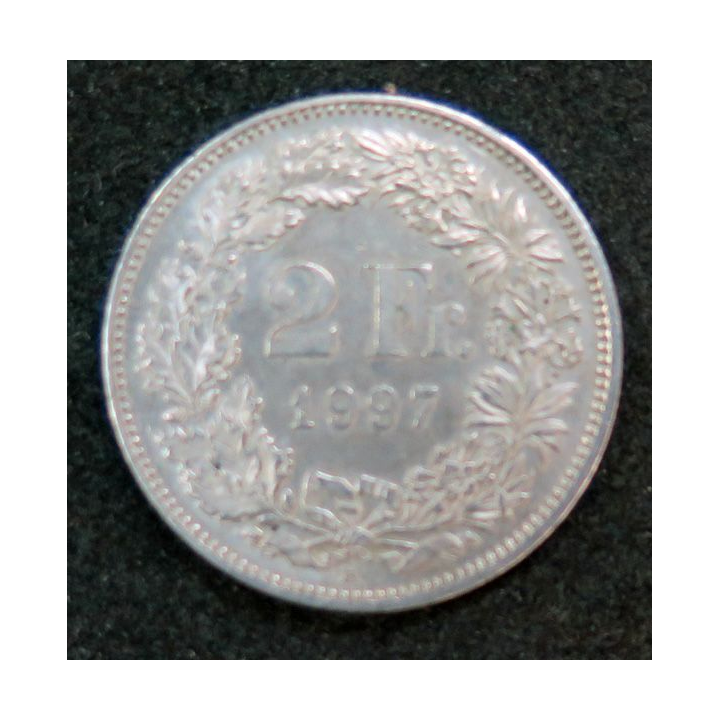 SUISSE : pièce de 2 francs suisses Cupro Nickel de fabrication Berne