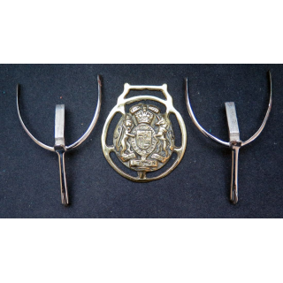 RARE plaque frontale des chevaux de la garde royale 1953
