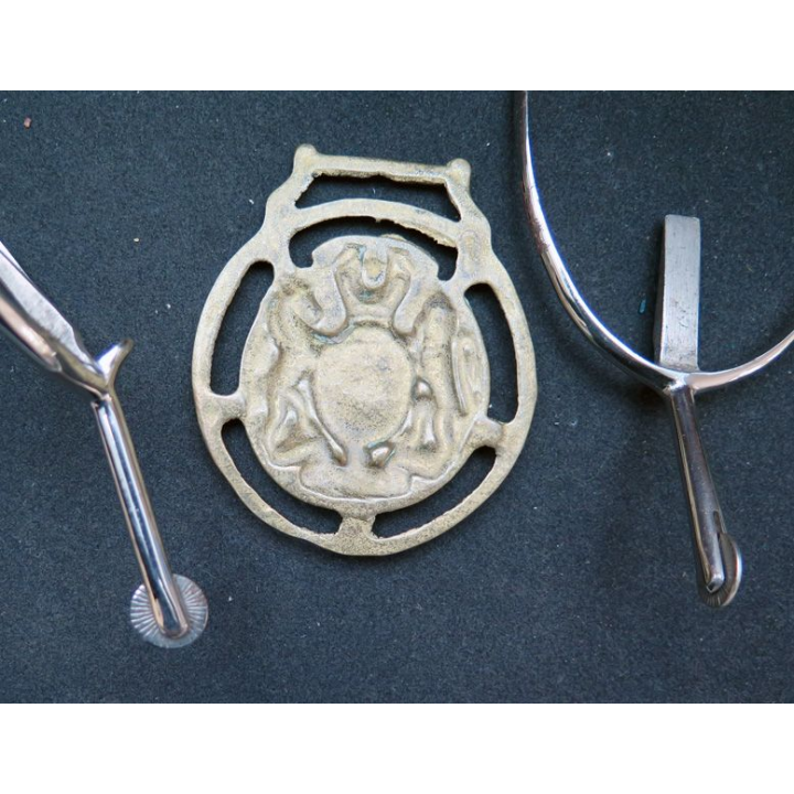 RARE plaque frontale des chevaux de la garde royale 1953