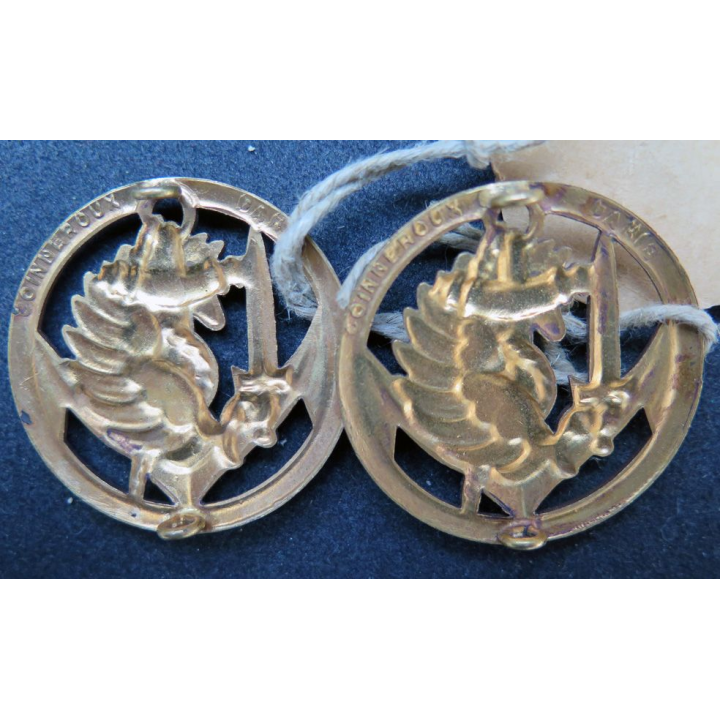 insigne de béret des troupes aéroportées d'infanterie de marine fabrication Coinderoux années 1970