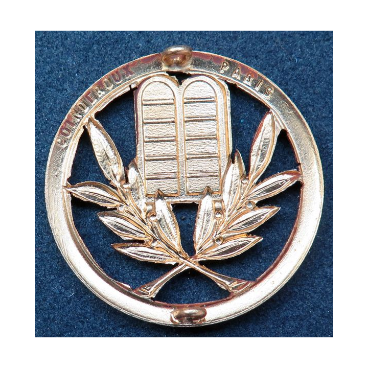 INSIGNE DE BÉRET : Insigne de béret d'aumônier israélite fabrication Béraudy Vaure