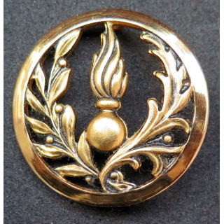  insigne de béret de l'Intendance et du commissariat doré de fabrication Beraudy-Vaure