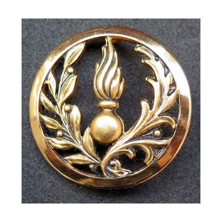  insigne de béret de l'Intendance et du commissariat doré de fabrication Beraudy-Vaure