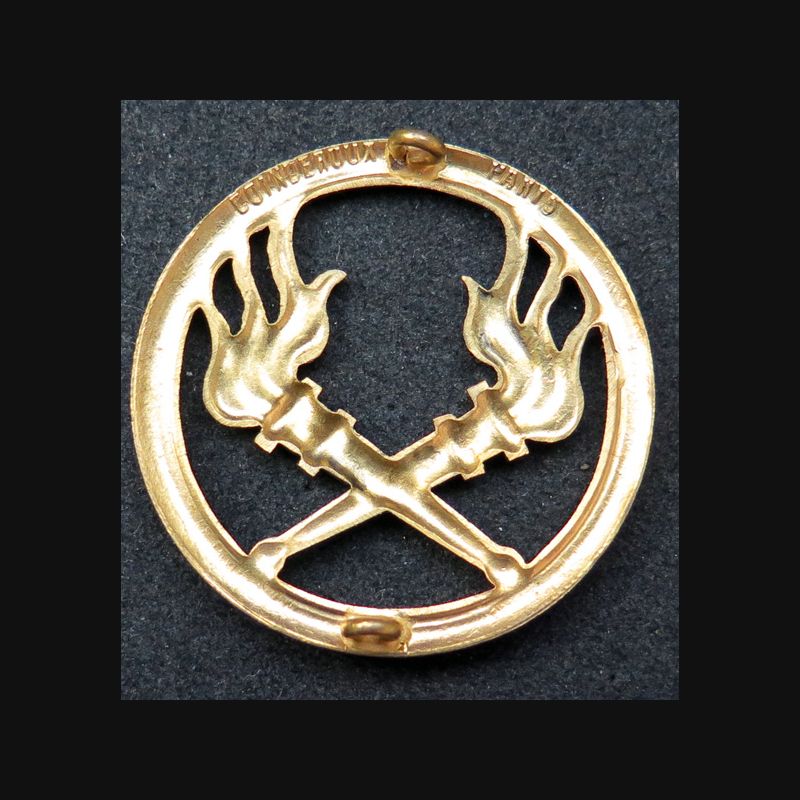 Insigne De Béret 1er Régiment Du Train Coinderoux Paris – Ancien, France, Avec Usures
