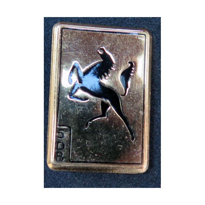 5° DB : insigne en ARGENT de la 5° division blindée de fabrication Drago Paris H. 104