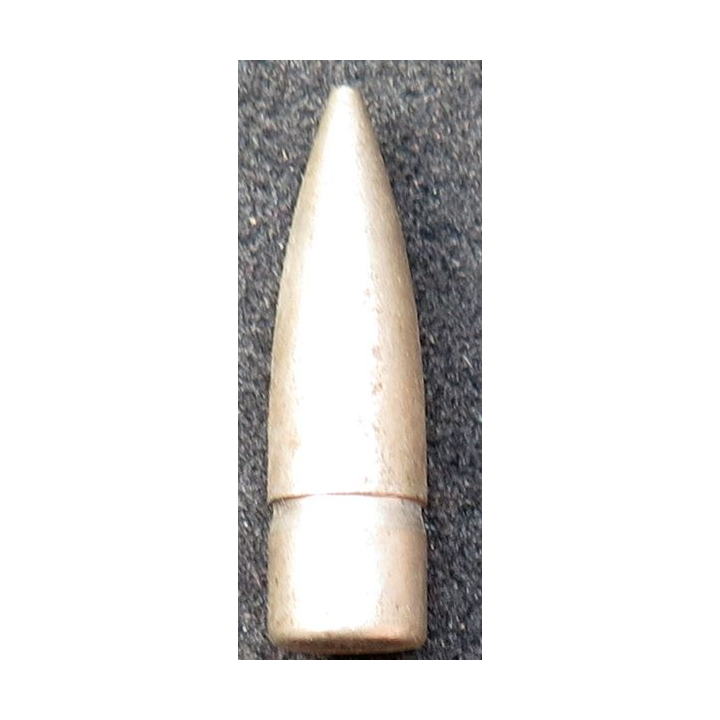 embout de balle longueur 2,8 cm et diamètre 0,7 cm argentée
