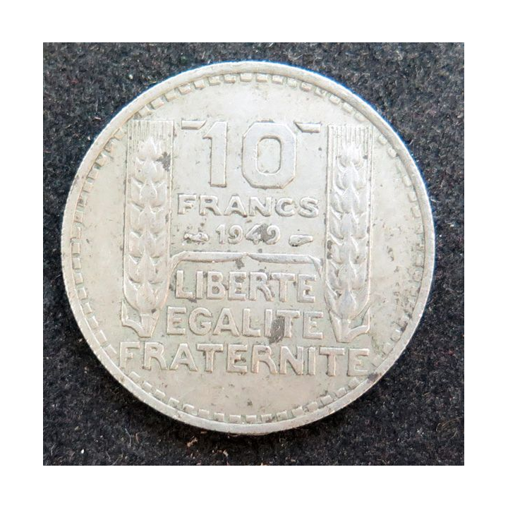 FRANCE : Pièce de 10 Francs 1949 Turin