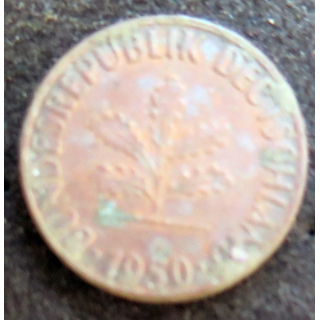 ALLEMAGNE : Pièce de 1 Pfennig 1950