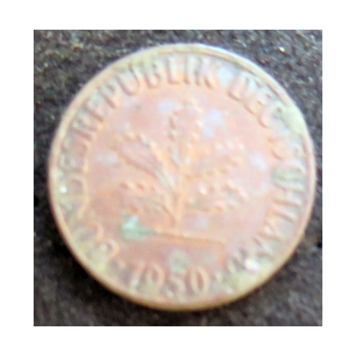 ALLEMAGNE : Pièce de 1 Pfennig 1950