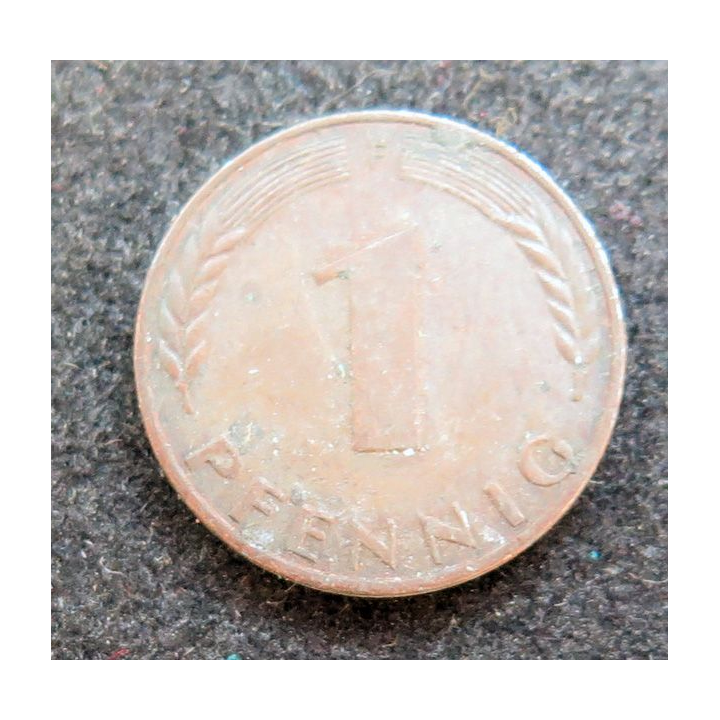 ALLEMAGNE : Pièce de 1 Pfennig 1950