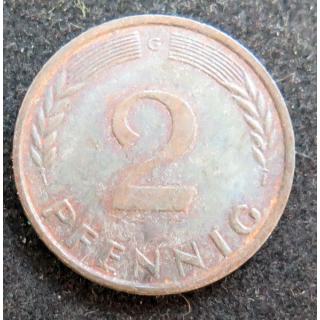 ALLEMAGNE : Pièce de 2 Pfennig 1959