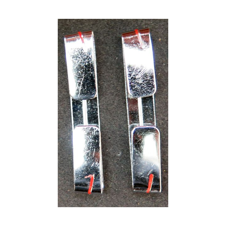 Paire de Galons métalliques d'épaule d'adjudant en métal épais