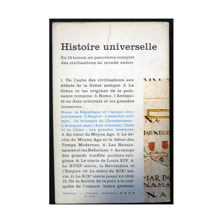 Histoire universelle Tome 3 (Rome, L'Antiquité en Asie orientale…) de Carl Grimberg aux éditions Marabout Université