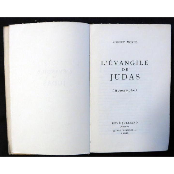 L'Evangile de Judas N° 170 année 1945 de Robert Morel aux éditions Julliard Sequana
