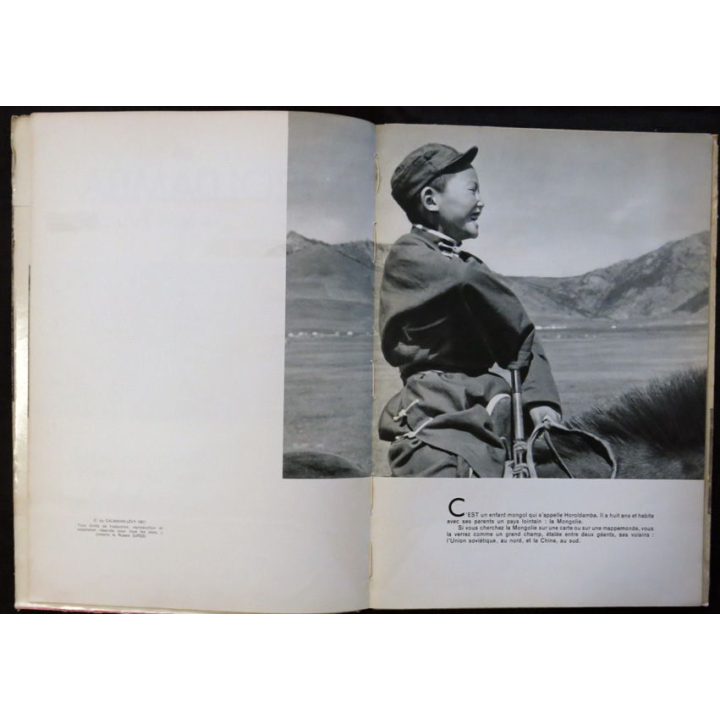 Horoldamba le petit mongol Texte de Yves Bonnieux aux éditions Calman - Levy