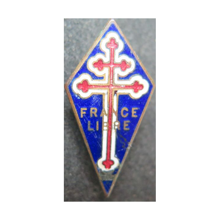 FRANCE LIBRE : insigne des Forces Françaises Libre 33 x 17 mm Perchoir