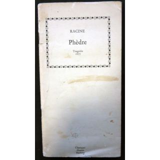 Racine Phèdre Tragédie 1677 Notes de Jean Balcou aux éditions Hachette