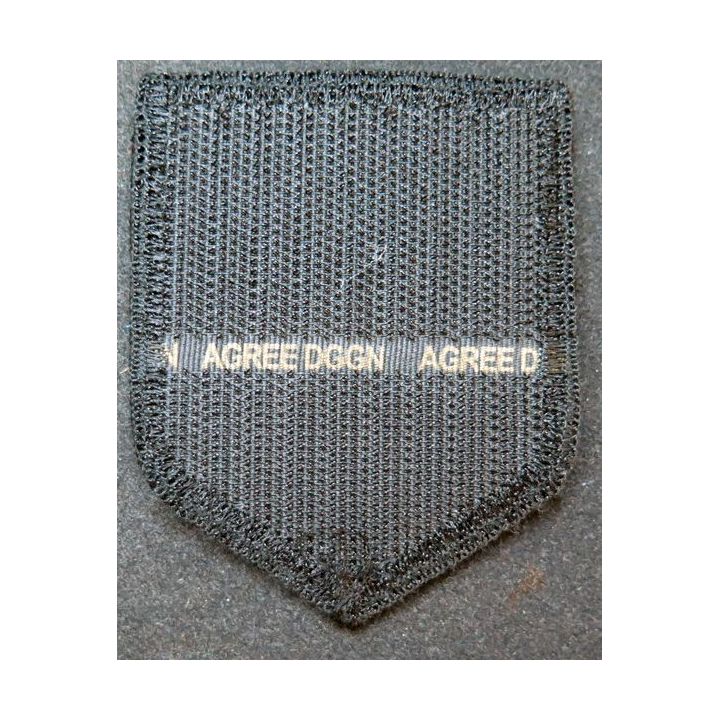 7° LGM : Insigne tissu de la 7° légion de Gendarmerie mobile de Metz sur scratch grenade dorée