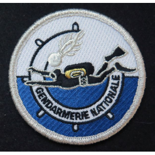 GENDARMERIE PLONGEURS DEMINEURS : insigne tissé des plongeurs de la gendarmerie nationale modèle agréé DGGN