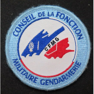 GENDARMERIE CFMG : insigne tissé du conseil de la fonction militaire gendarmerie