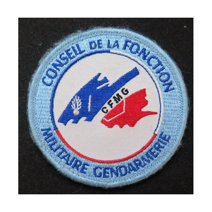 GENDARMERIE CFMG : insigne tissé du conseil de la fonction militaire gendarmerie