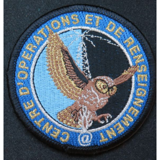 GENDARMERIE COR : insigne tissé du centre d'opérations et de renseignement de la gendarmerie nationale