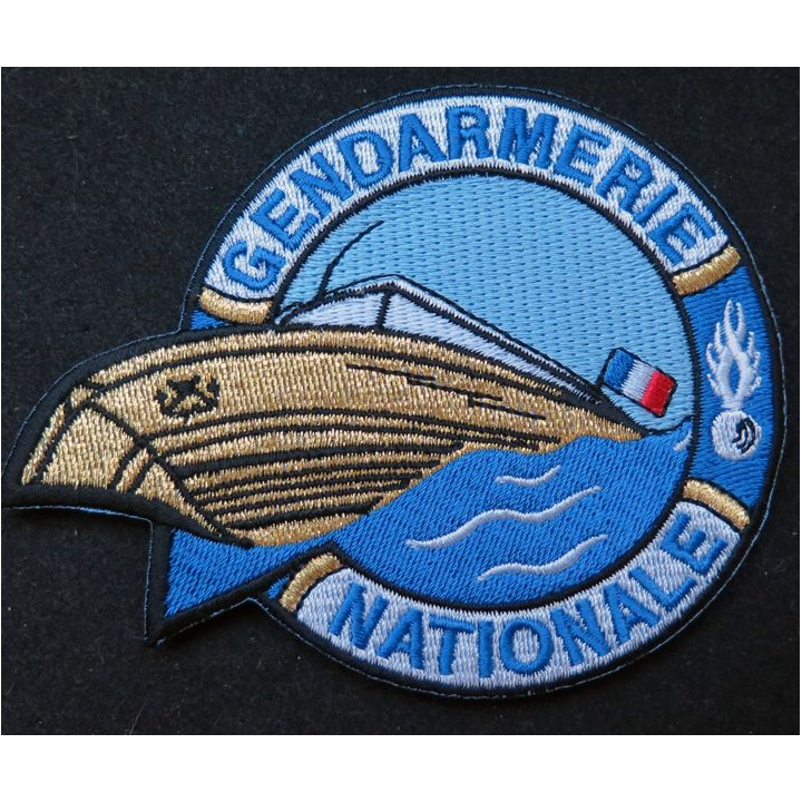 GENDARMERIE BF : insigne tissé de la brigade fluviale de la gendarmerie nationale