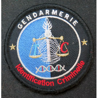 GENDARMERIE IC : insigne tissé de l'identification criminelle de la Gendarmerie nationale