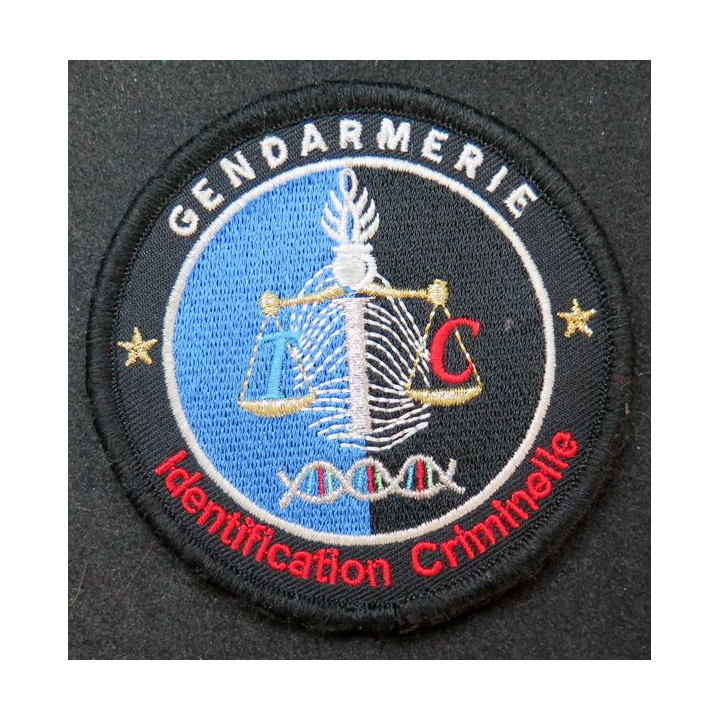 GENDARMERIE IC : insigne tissé de l'identification criminelle de la Gendarmerie nationale