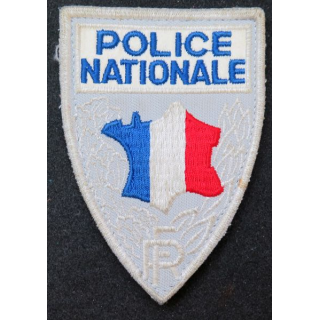 POLICE : Insigne tissu de la police nationale 6,5 x 9,5 cm