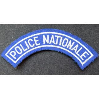 bande d'épaule de la police nationale 12 cm de largeur sur scratch
