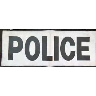 bande fluo de la police nationale 11 x 30 cm fermeture éclair