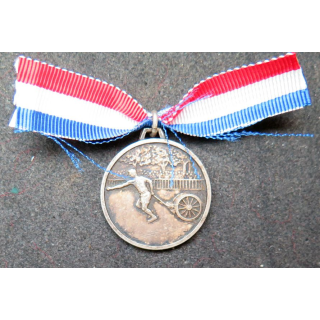 FRANCE : médaille de sport des pompiers de Paris en métal argenté