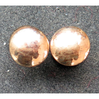 Paire de boutons de manchette en métal doré