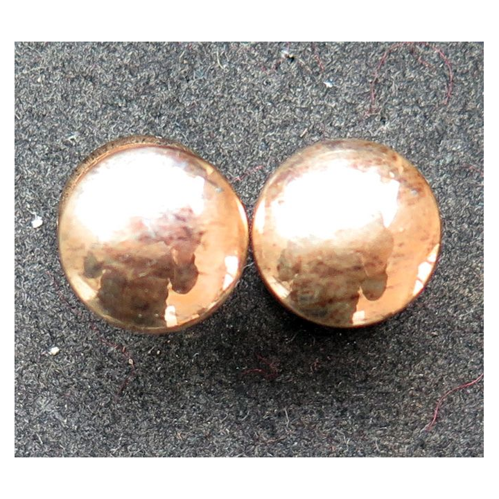 Paire de boutons de manchette en métal doré