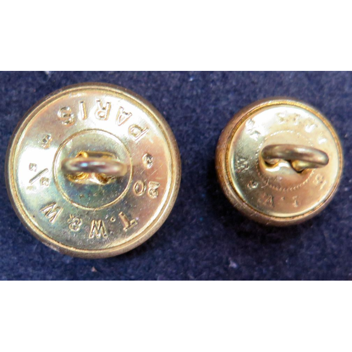 Plaque de boutons en laiton pour uniformes de soldat 