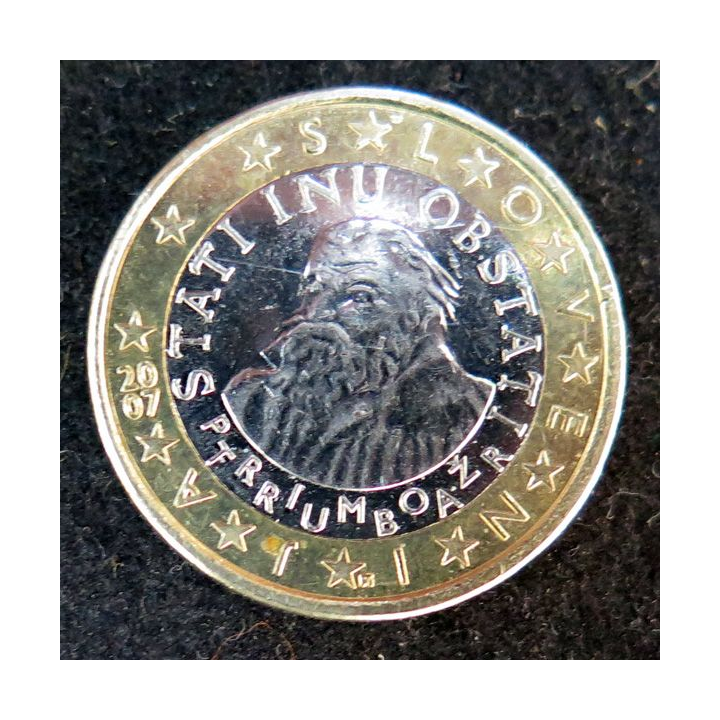 SLOVENIE : pièce de 1 euros effigie de Primoz Trubar 2007