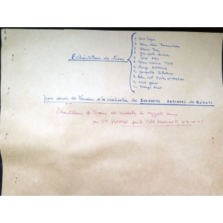 Classeur échantillons de tissus du Commissariat couleurs réglementaires des armes
