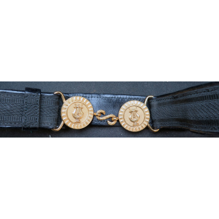 Ceinturon à Plaque à 2 médaillons de la musique diamètre 38 mm 