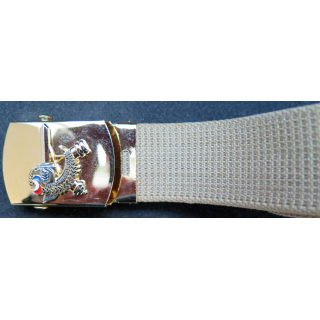 68° RA : Ceinture de pantalon avec plaque des sous officiers du 68° Régiment d'Artillerie