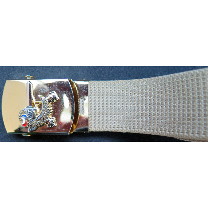 68° RA : Ceinture de pantalon avec plaque des sous officiers du 68° Régiment d'Artillerie