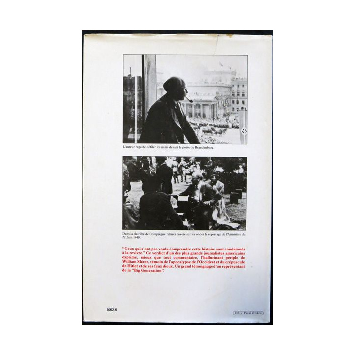 Les années du cauchemar1934-1945 de William L. Shirer aux éditions Plon